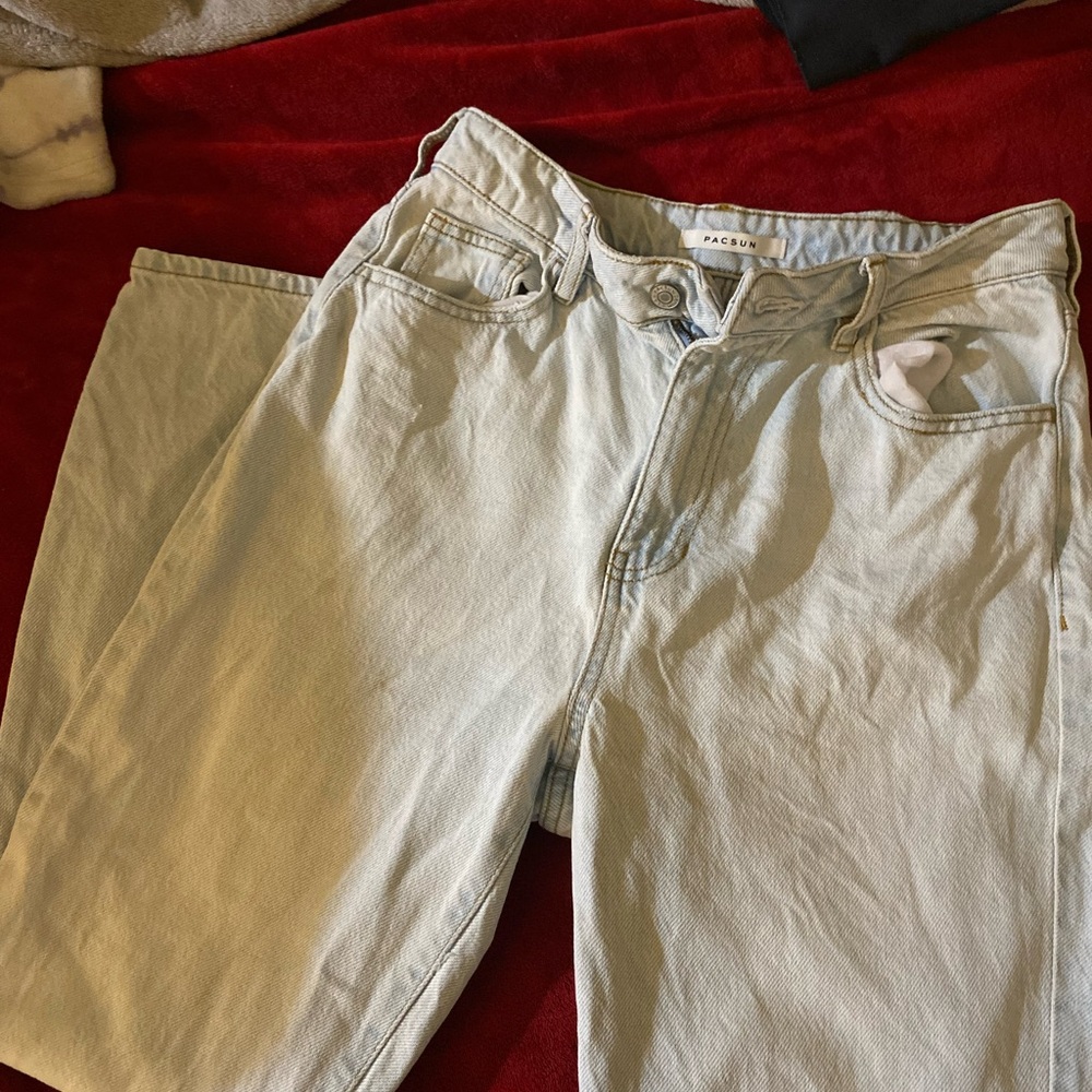 PacSun Blue Relaxed Jeans Smooth Texture